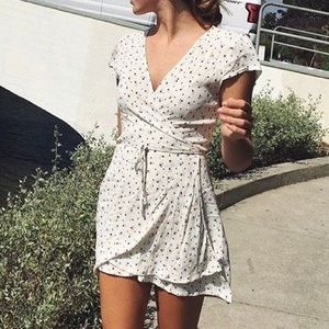 Brandy Melville Floral Wrap Dress